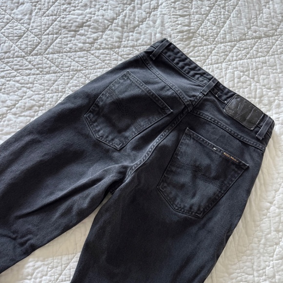 Women's Nudie Jeans Breezy Brit Aged Black Denim Jeans sz 27 Worn Once - Picture 7 of 15